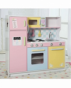 Большая детская кухня из дерева - Пастель (KidKraft, 53181_KE)